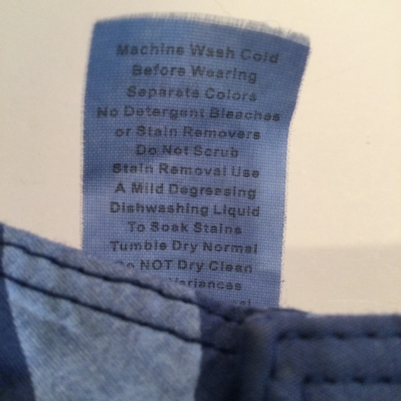 Fresh Produce Blue Floral Cotton Capris Size Medium - Picture 6 of 10